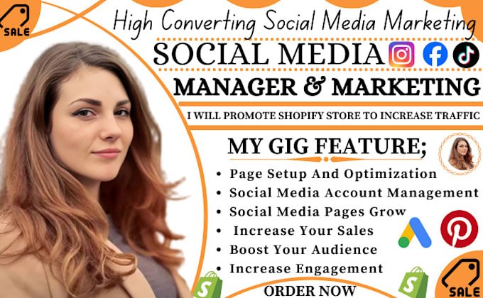 Gig Preview - Be social media manager and content creator for pinterest facebook instagram