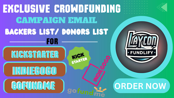 Bestseller - provide a targeted and verified crowdfunding backers list for your campaign