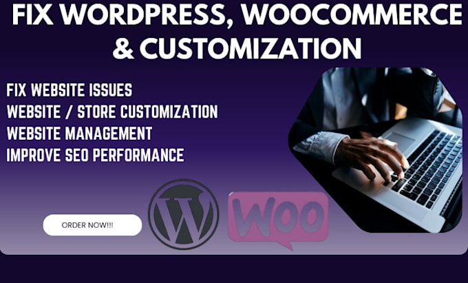 Gig Preview - Expertly fix wordpress, woocommerce issues woocommerce customization