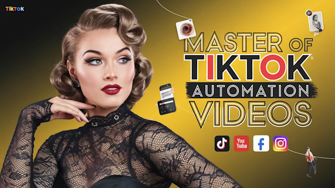 Gig Preview - Create faceless tik tok automation video manage cash cow page