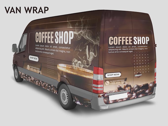 Gig Preview - Do vehicle wrap design, van wrap design, car wrap, truck wrap, any vehicle wrap