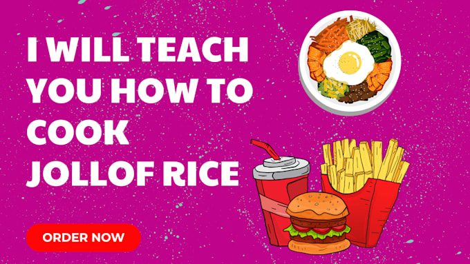 Gig Preview - Teach you how to cookjollof rice and give you my recipe