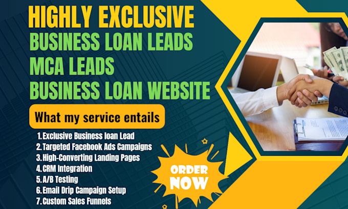 Bestseller - generate exclusive business loan leads mca leads business loan website