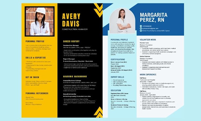 Gig Preview - Design and write detailed resume for various professions to get desired job