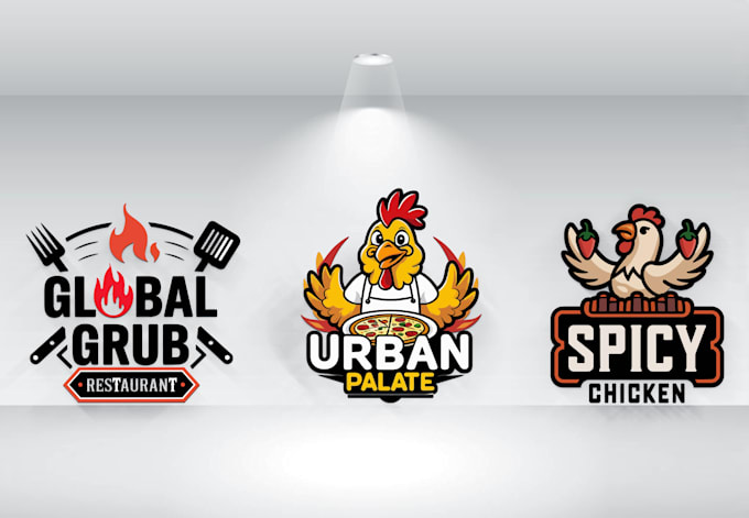 Gig Preview - Create premium restaurant logo and complete brand identity design