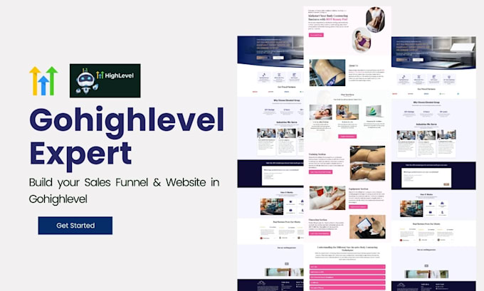 Gig Preview - Gohighlevel landing page gohighlevel sales funnel clickfunnel sales funnel