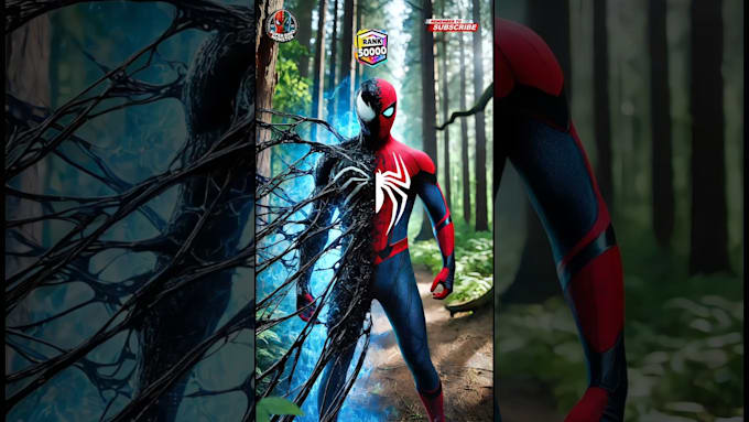 Gig Preview - Edit captivating viral ai superhero rank up shorts ft joker, spiderman and more