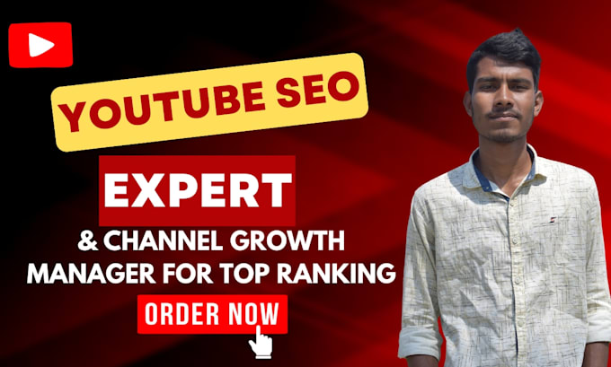 Gig Preview - Be your youtube channel manager and video seo expert