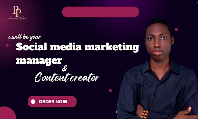 Gig Preview - Be your social media marketing manager and content creator