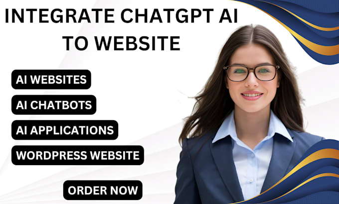 Gig Preview - Integrate chat gpt ai api to wordpress website ai website chatbots saas ai app