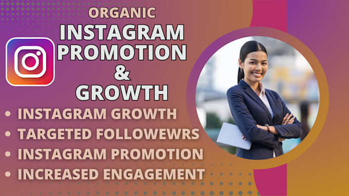 Gig Preview - Fast organic instagram growth , promotion and instagram marketing