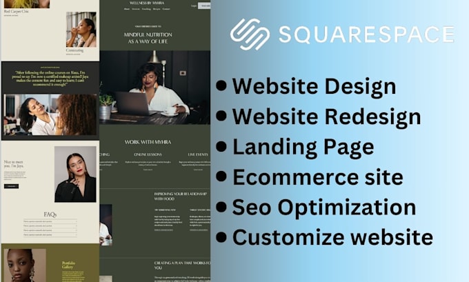 Gig Preview - Do squarespace ecommerce website edit revamp update fix squarespace design seo