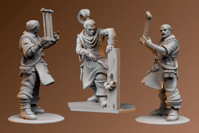 Gig Preview - Sculpt figurine, miniature, warhammer, anime statue, action figure,dnd miniature