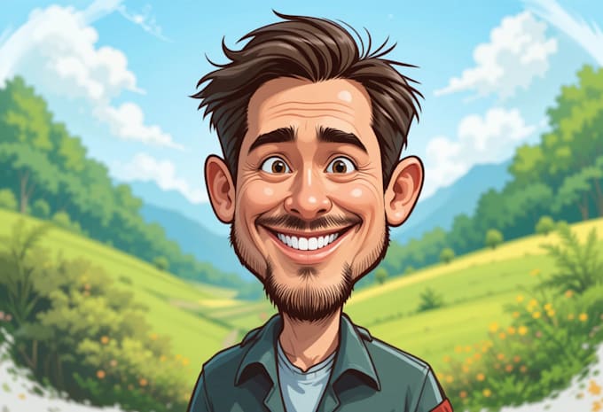 Gig Preview - Create cartoon or caricature portrait from your photo