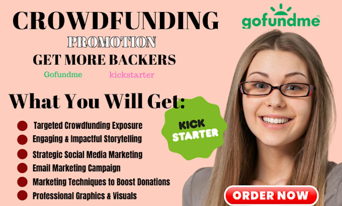 Gig Preview - Promote your gofundme, kickstarter, or indiegogo crowdfunding campaign