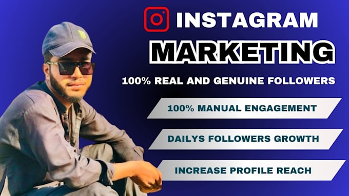 Gig Preview - Do instagram marketing and promotion for any of your social media platform