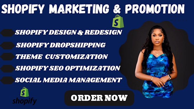 Gig Preview - Do shopify promotion shopify manager ecommerce  facebook ads website promotion