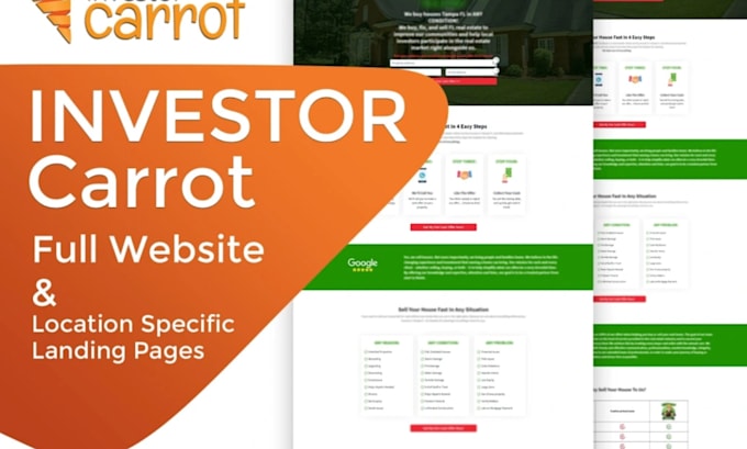 Gig Preview - Do investor website, real estate website, investment landing page, wordpress web