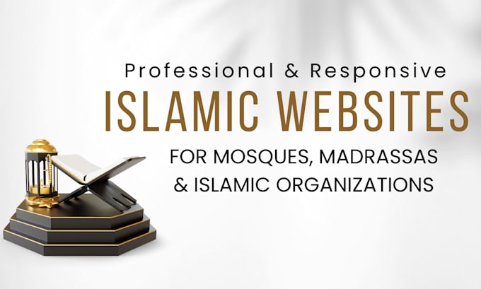 Gig Preview - Develop a custom islamic website for businesses, mosques and charities