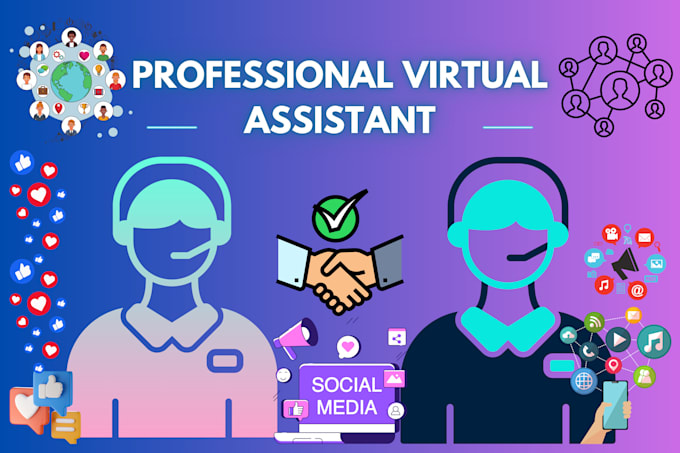 Gig Preview - Be your professional virtual assistant for data entry and social media