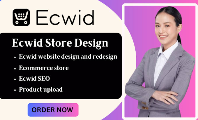 Gig Preview - Design and redesign your ecwid ecommerce store or shopify store website