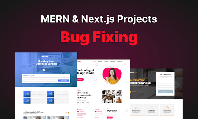 Gig Preview - Fix bugs in mern or next js websites or web application