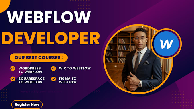 Gig Preview - Develop  webflow website, figma to webflow, redesign webflow, webflow expert