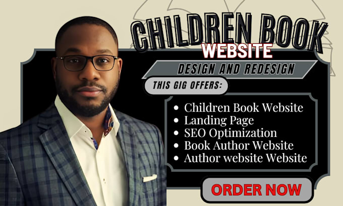 Gig Preview - Book author website children book website author website book author website