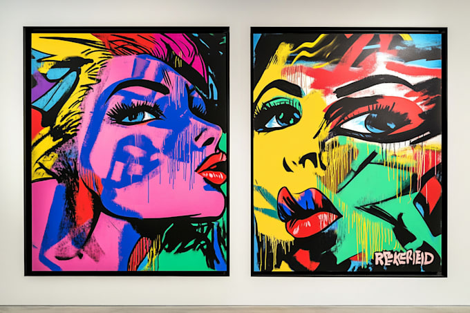 Gig Preview - Create a unique pop art and street graffiti style modern artwork