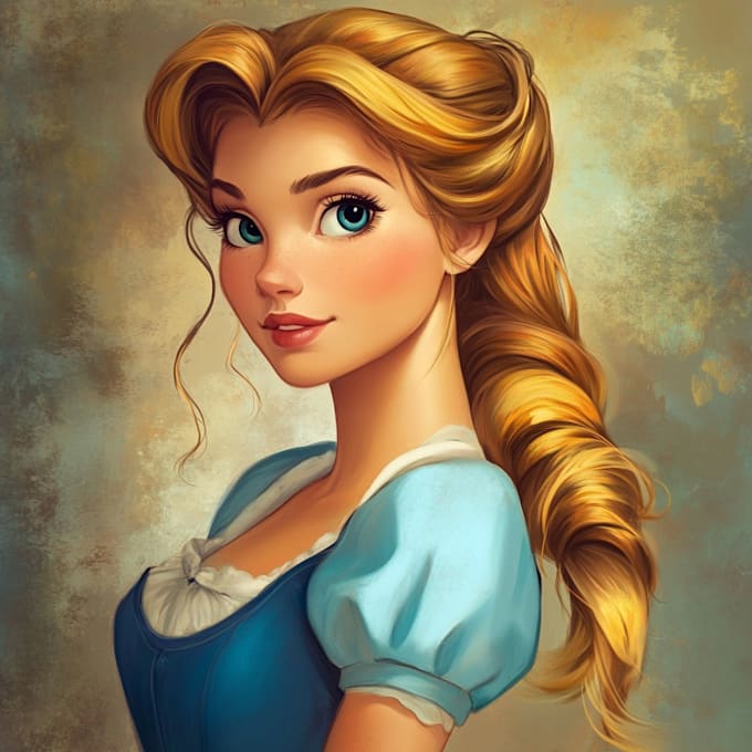 Bestseller - draw your oc or portrait in disney style,semi realistic