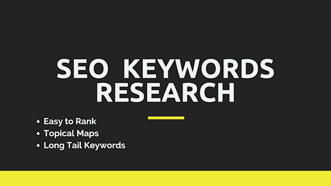 Gig Preview - Do SEO keyword research to boost your website traffic