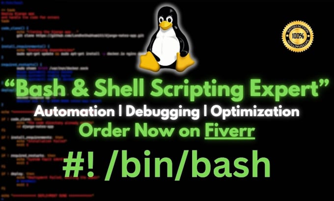 Gig Preview - Write, debug, and optimize shell or bash scripts for automation