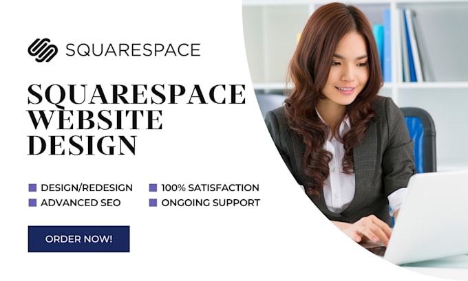 Bestseller - squarespace website design or redesign, build squarespace website landing page