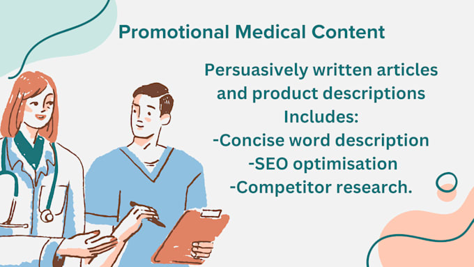 Bestseller - write promotional medical content for your products