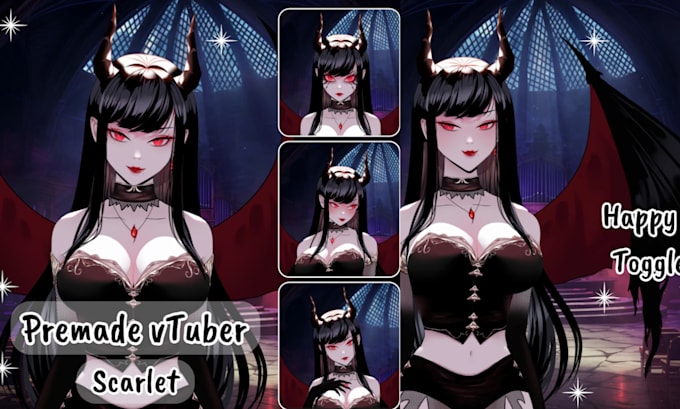 Gig Preview - Draw anime vtuber  live 2d, 3dvtubermodel, for streaming vtuber streaming avatar