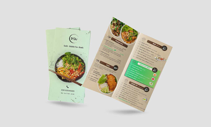 Gig Preview - Design flyer and menu card