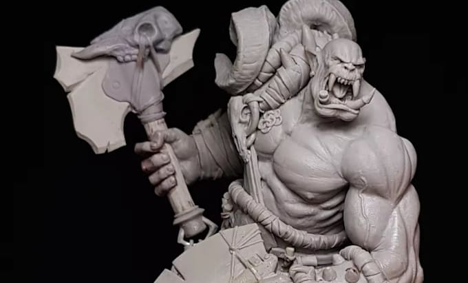 Gig Preview - 3d sculpting 3d character model 3d miniatures zbrush action figures for printing