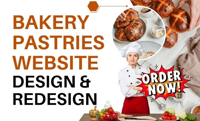 Gig Preview - Design bakery website pastries shopify store pastries website cake shopify store