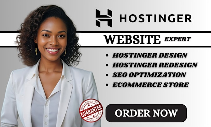 Gig Preview - Hostinger website design hostinger website redesign wordpress on hostinger webs