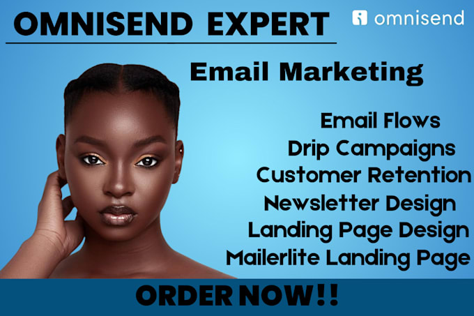 Gig Preview - Omnisend email marketing, shopify omnisend email automation, klaviyo email flows