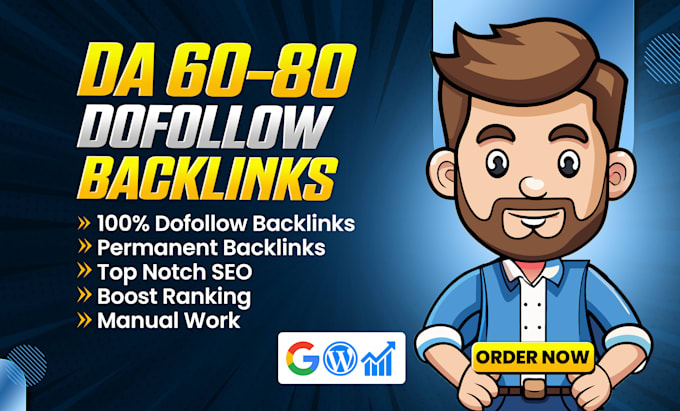 Gig Preview - Boost your rankings with white hat dofollow SEO backlinks