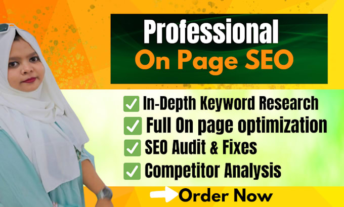 Gig Preview - Do professional on page SEO and keyword research