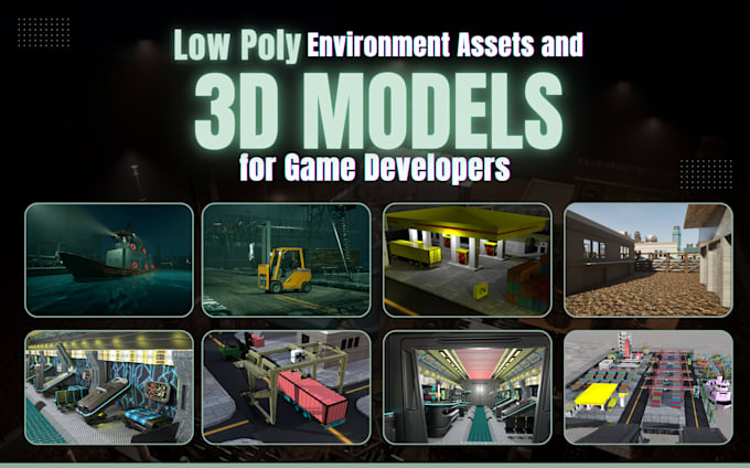 Gig Preview - Create low poly environment assets and 3d models for game developers