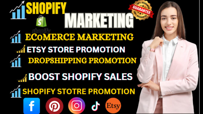 Gig Preview - Promote shopify store ecommerce shopify marketing ads seo to boost shopify sales