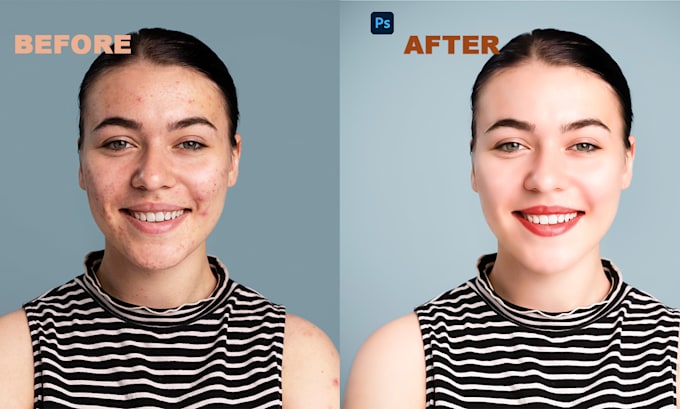 Gig Preview - Do high end photo retouching and skin smoothing in photoshop