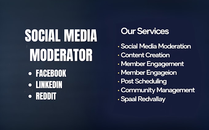 Bestseller - be your facebook, linkedin and subreddit moderator