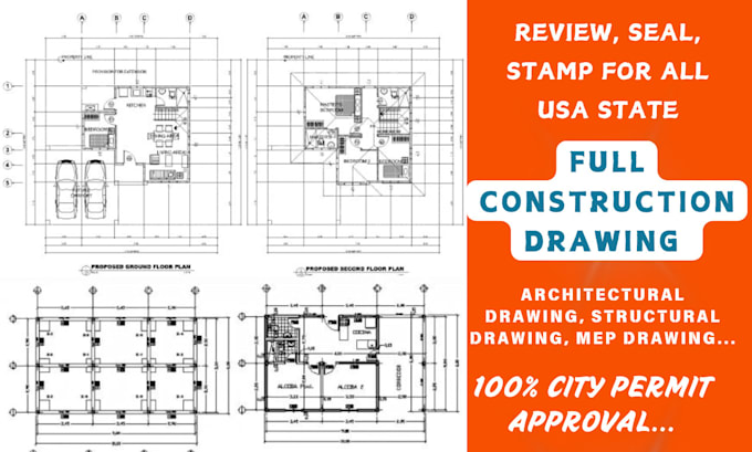 Bestseller - provide engineering and structural drawing foundation plan construction drawing