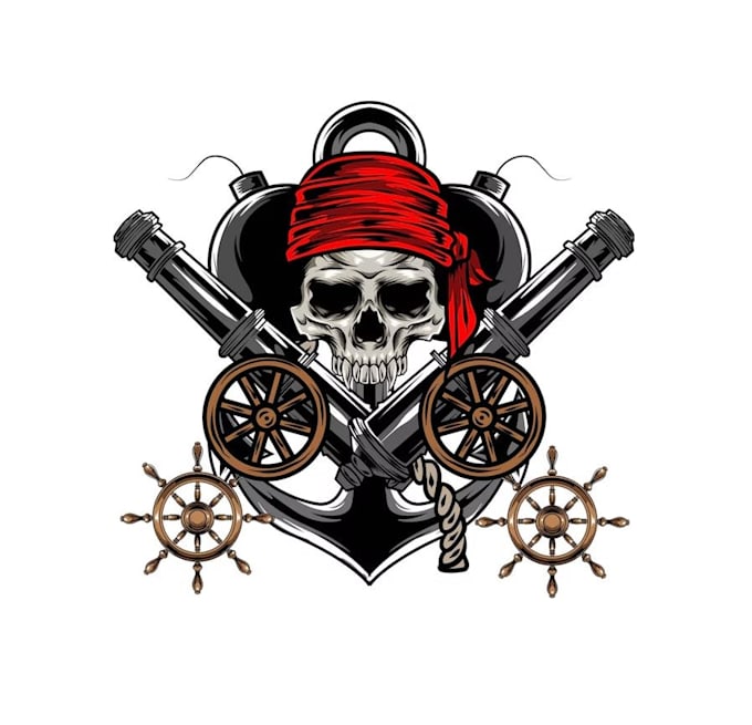 Gig Preview - Design high quality pirate nautical mascot logo with fastest delivery