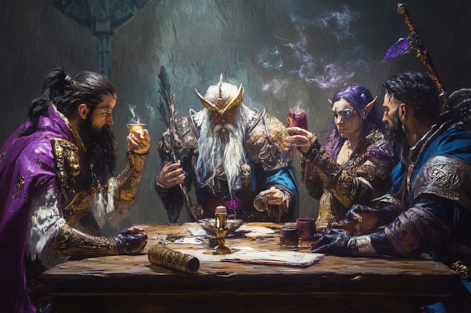 Bestseller - create a dnd party, fantasy and game character