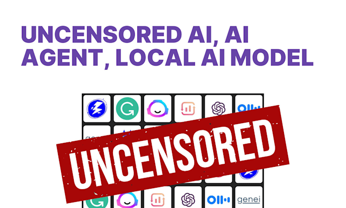 Gig Preview - Build uncensored ai chatbot, ai agent or a local ai model